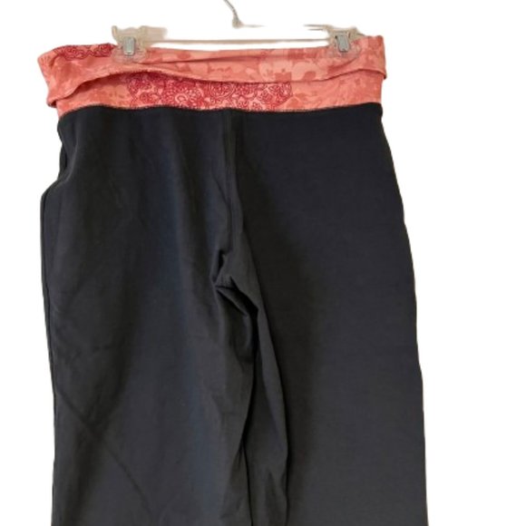 Danskin Dark Gray & Peach Banded Athletic Pants - Medium - Picture 3 of 5